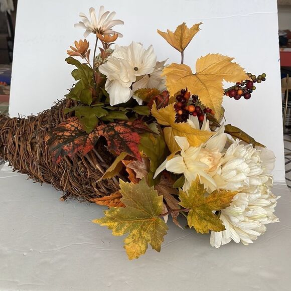 CORNUCOPIA OF AUTUMN COLORS ARRANGEMENT - Picture 6 of 10